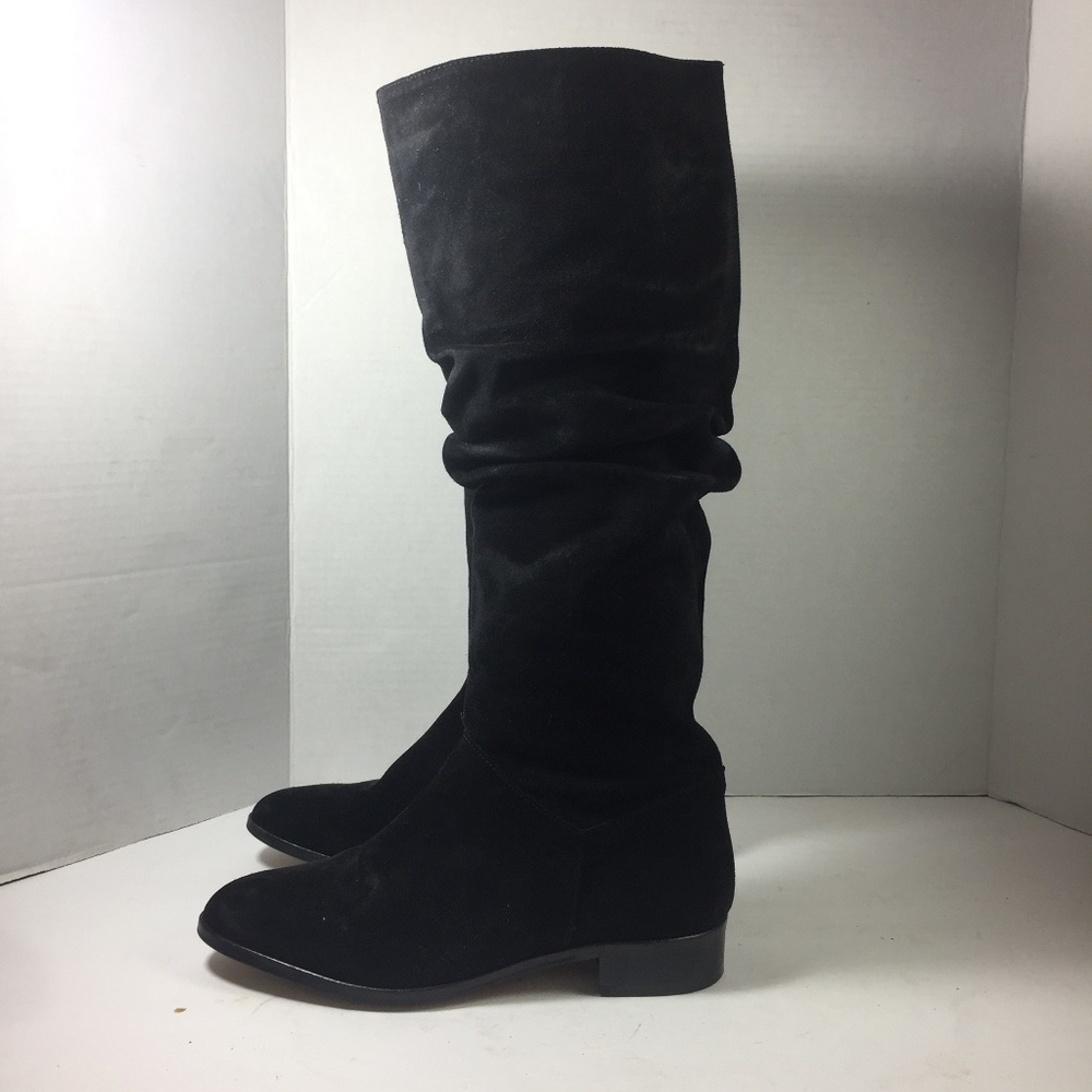 Leather Suede Flat Knee High Boots. Saks Fifth Avenue WMN Sz/38 (7.5 US)